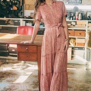 Sezane dauphine maxi dress
